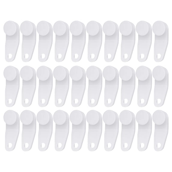 30/60Pcs Window Curtain Hanging Hook Traverses Rod Slides Track Gliders Hooks