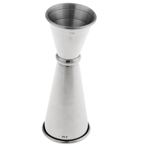 30/60ml Stainless Steel Measuring Cup Ounce Cup Cocktail Jigger A