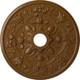 thumbnail image 1 of 30 7/8"OD x 3 5/8"ID x 1 3/8"P Rose Ceiling Medallion (Fits Canopies up to 5 1/4"), Hand-Painted Smokey Topaz, 1 of 5