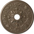 thumbnail image 1 of 30 7/8"OD x 3 5/8"ID x 1 3/8"P Rose Ceiling Medallion (Fits Canopies up to 5 1/4"), Hand-Painted Warm Silver, 1 of 5