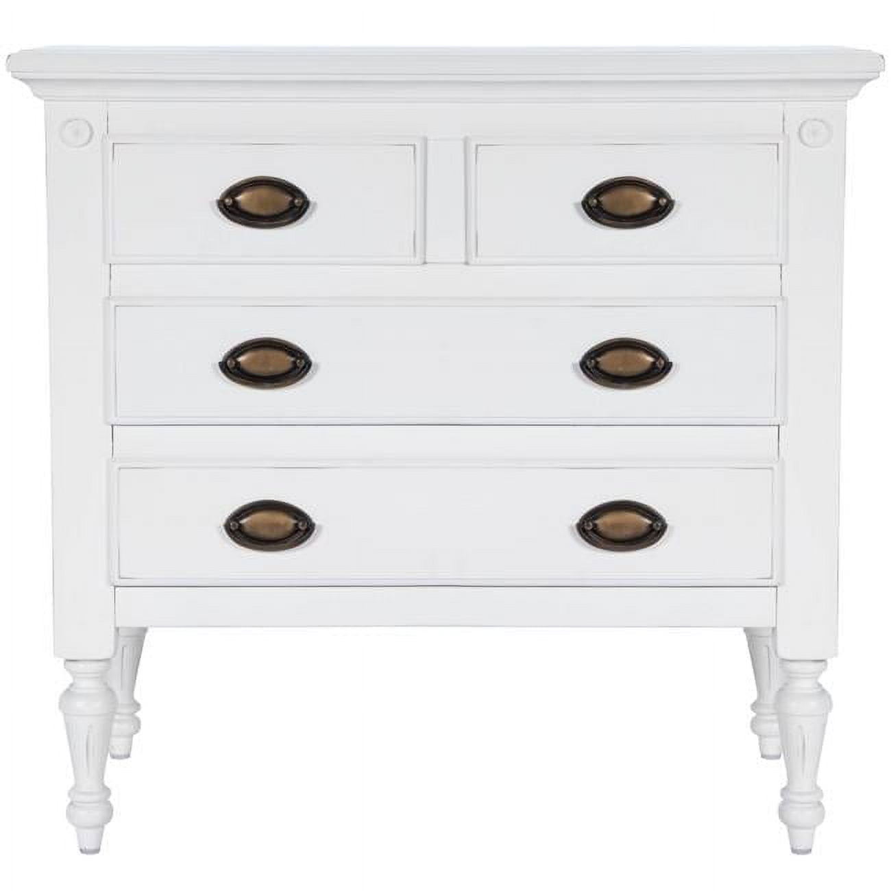 Easterbrook Classic White Mango Wood 4-Drawer Chest