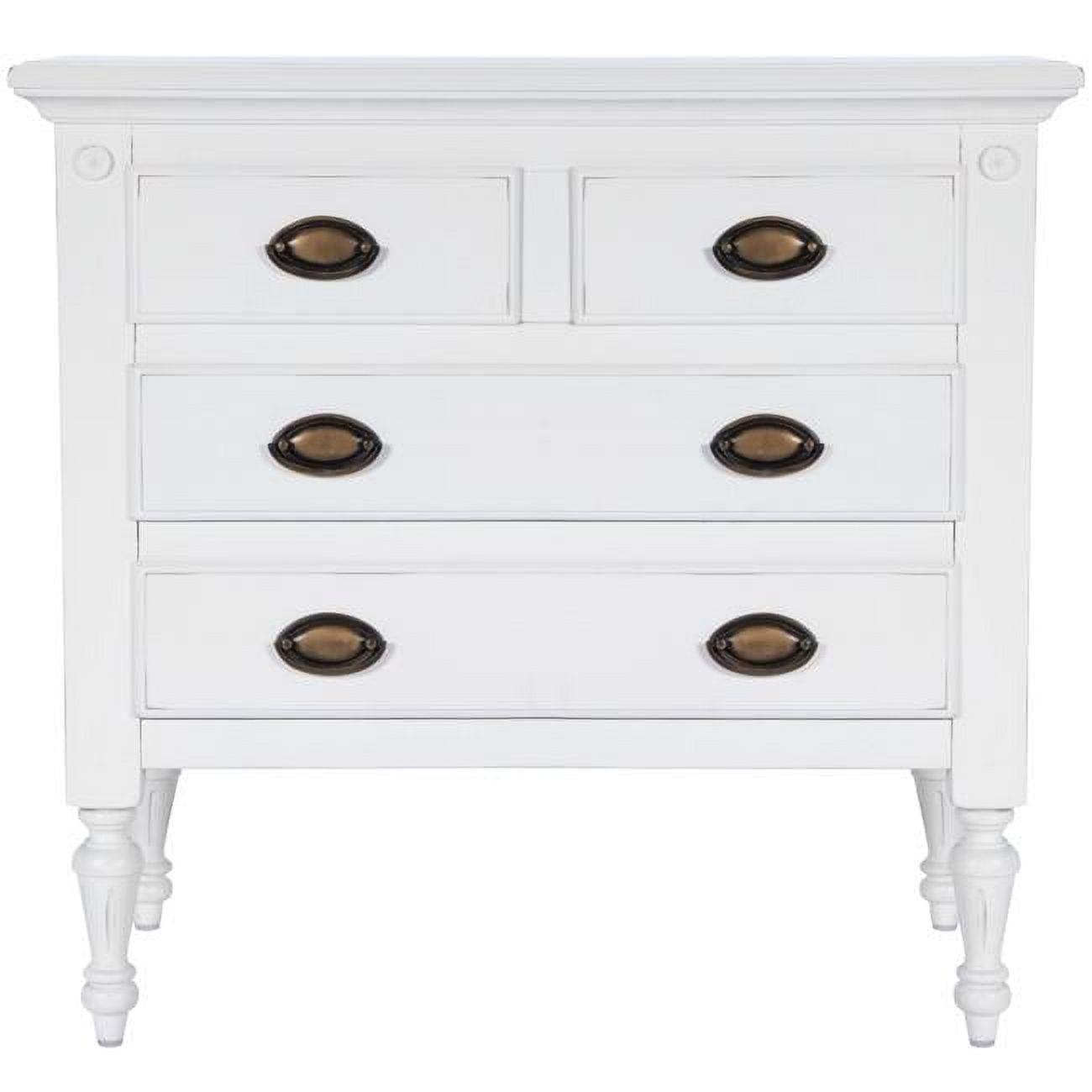 Easterbrook Classic White Mango Wood 4-Drawer Chest