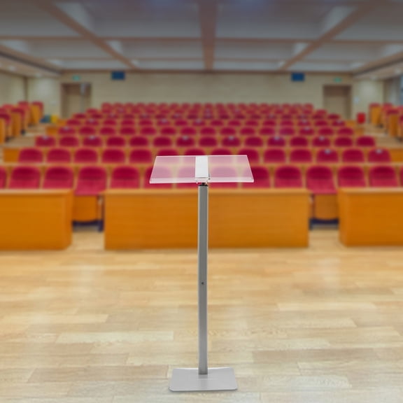 30-90 Adjustable Floor Standing Speaking Podium Indoor&Outdoor Small Acrylic Podium Stand Modern Lecterns & Pulpits