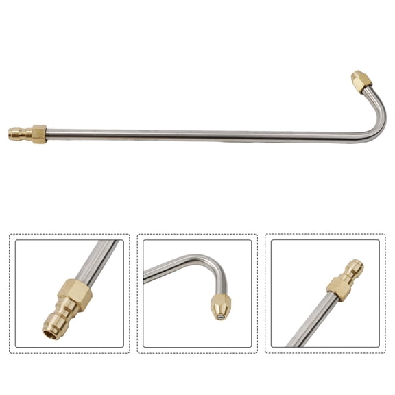 30°/90° U-Shape Pressure Car Washer Angled Lance Extension Spray Wand Nozzle For Power Spray Gun Air-Conditioning Cleaning