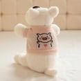 thumbnail image 1 of 30-90cm Kawaii Cartoon Costume Giant West Highland Plush Doll Pillow High Quality Hoodie Dog Animal Stuffed Home Decor Warm Hug, 1 of 9