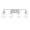 30.91" 4Light Bathroom Light Fixtures Over Mirrors Brushed Nickel