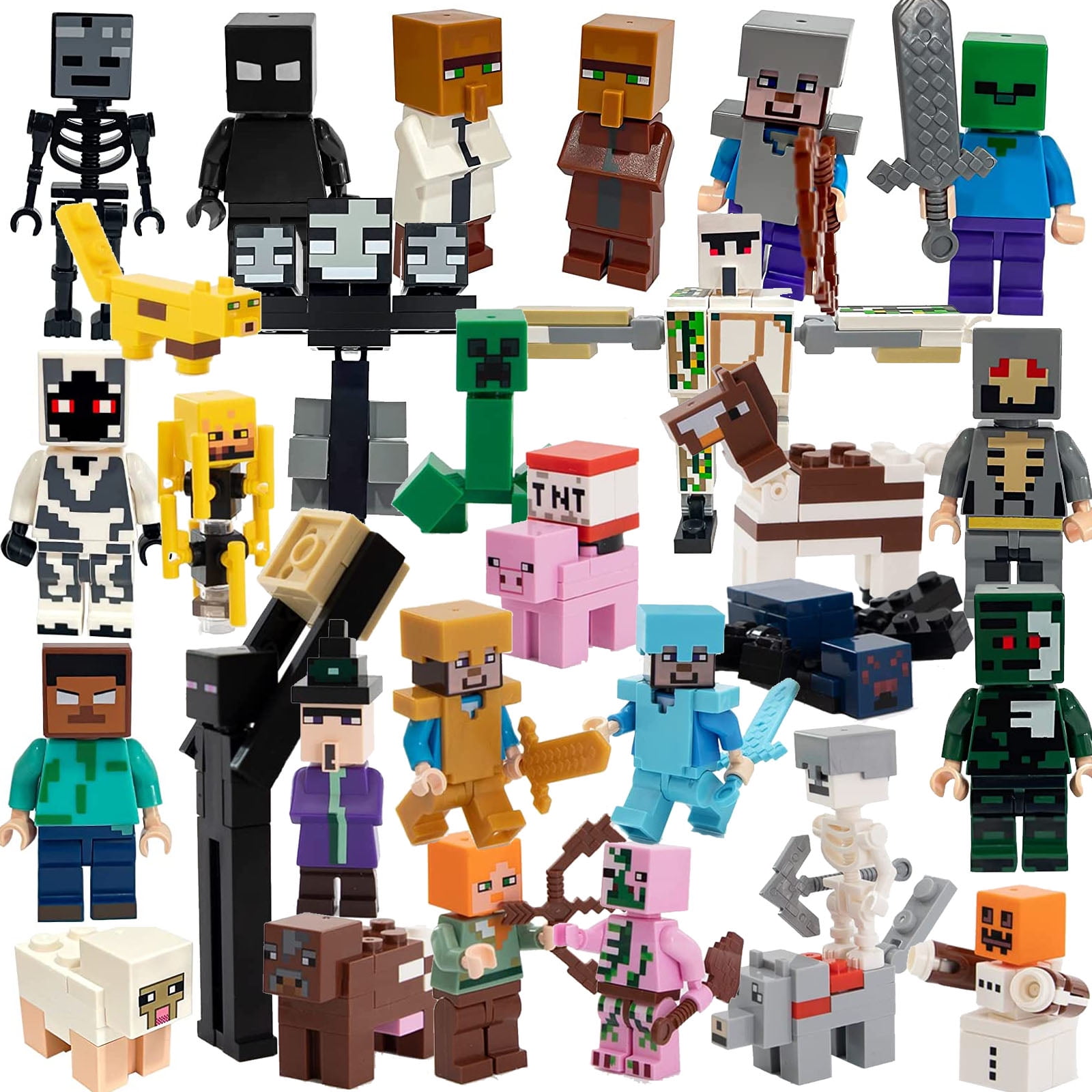 30 Action Figures Minifigures Set Building Blocks Action Figure Toys