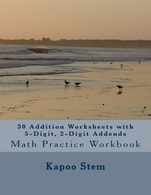 Add Math Online Book 30 Days Math Addition 30 Addition Worksheets with 5-Digit, 2-Digit ...