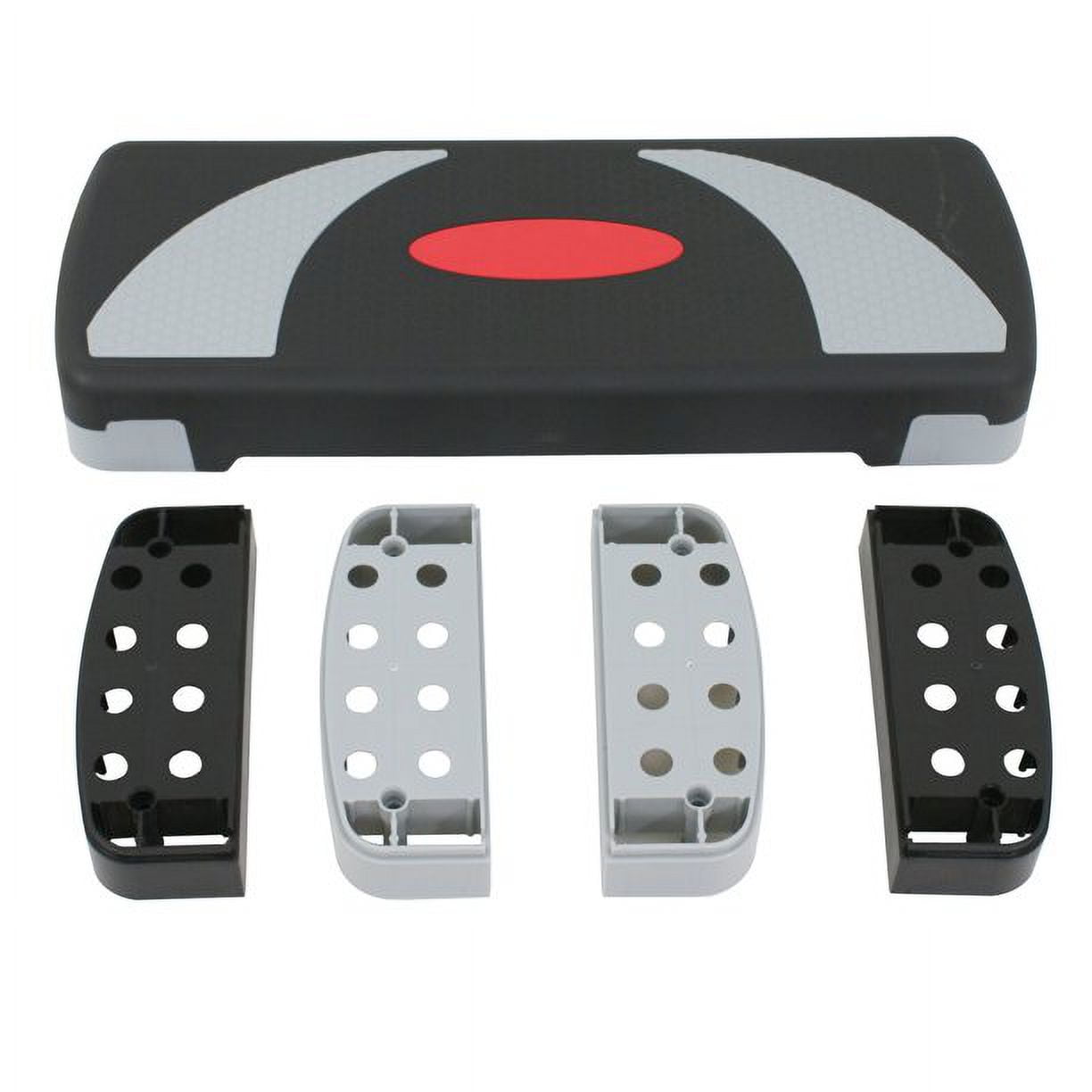 30'' Adjustable Workout Aerobic Step Platform W/4 Risers 4’’- 6’’- 8 ...
