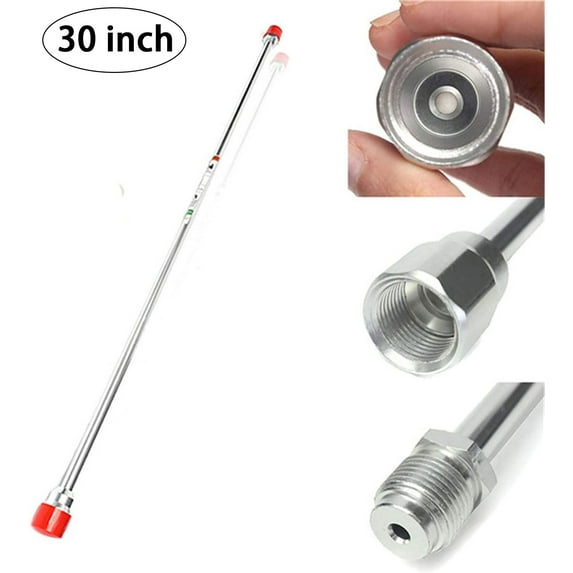 30" Airless Paint Sprayer Tip Extension Pole Rod Paint Spray Gun with Red Guard