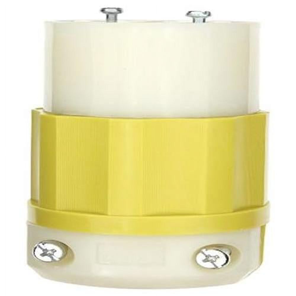 30 Amp, 125/250 Volt, NEMA L14-30R, 3P, 4W, Locking Connector, Industrial Grade, Grounding - Yellow-White