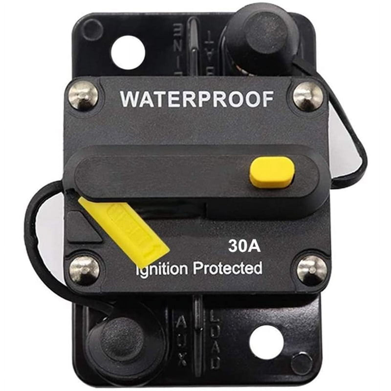 30 Amp Circuit Breaker 12V 48V DC Manual Reset for Trolling Motor Rv