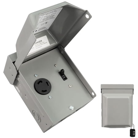 HIITIO 30A L5-30R Twist-Lock with Switch, ETL Listed Generator Control 125V