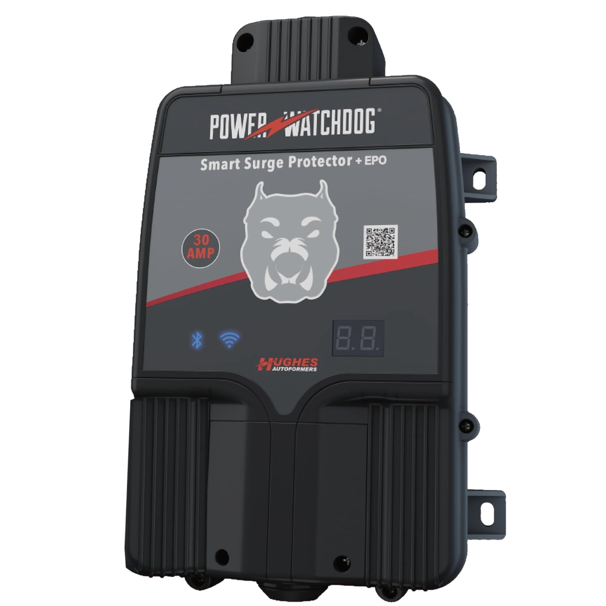 Power Watchdog PWD30EPOHW 30 Amp Smart RV Hardwired Surge Protector - Emergency Power Off (EPO) – Wifi Monitoring - Replaceable Surge Module - LED Diagnostics - Durable for RV Campsite Use