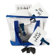 30 BLUE Quick Response Whiteboards w/ bag erasers