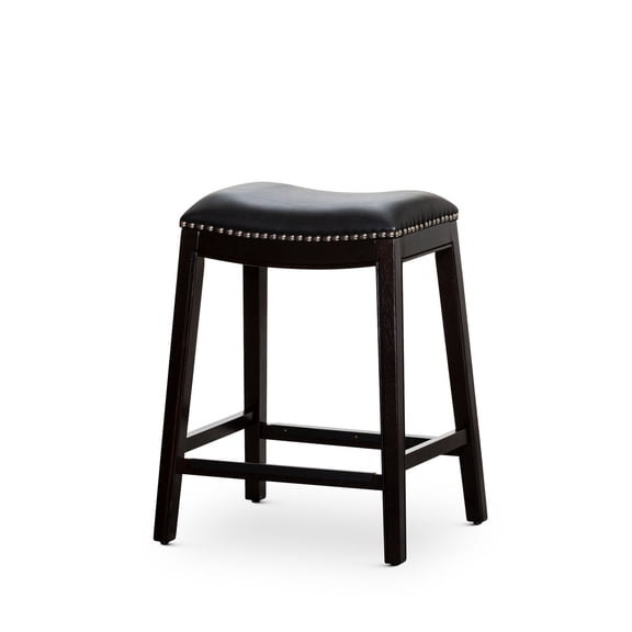 30" Bar Stool, Premium Bonded Leather Seat / Enjoy Comfortable Seating in Kitchen or Bar