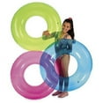 thumbnail image 1 of 30" Basic Transparent Inflatable Swim Tube~Blue, 1 of 1