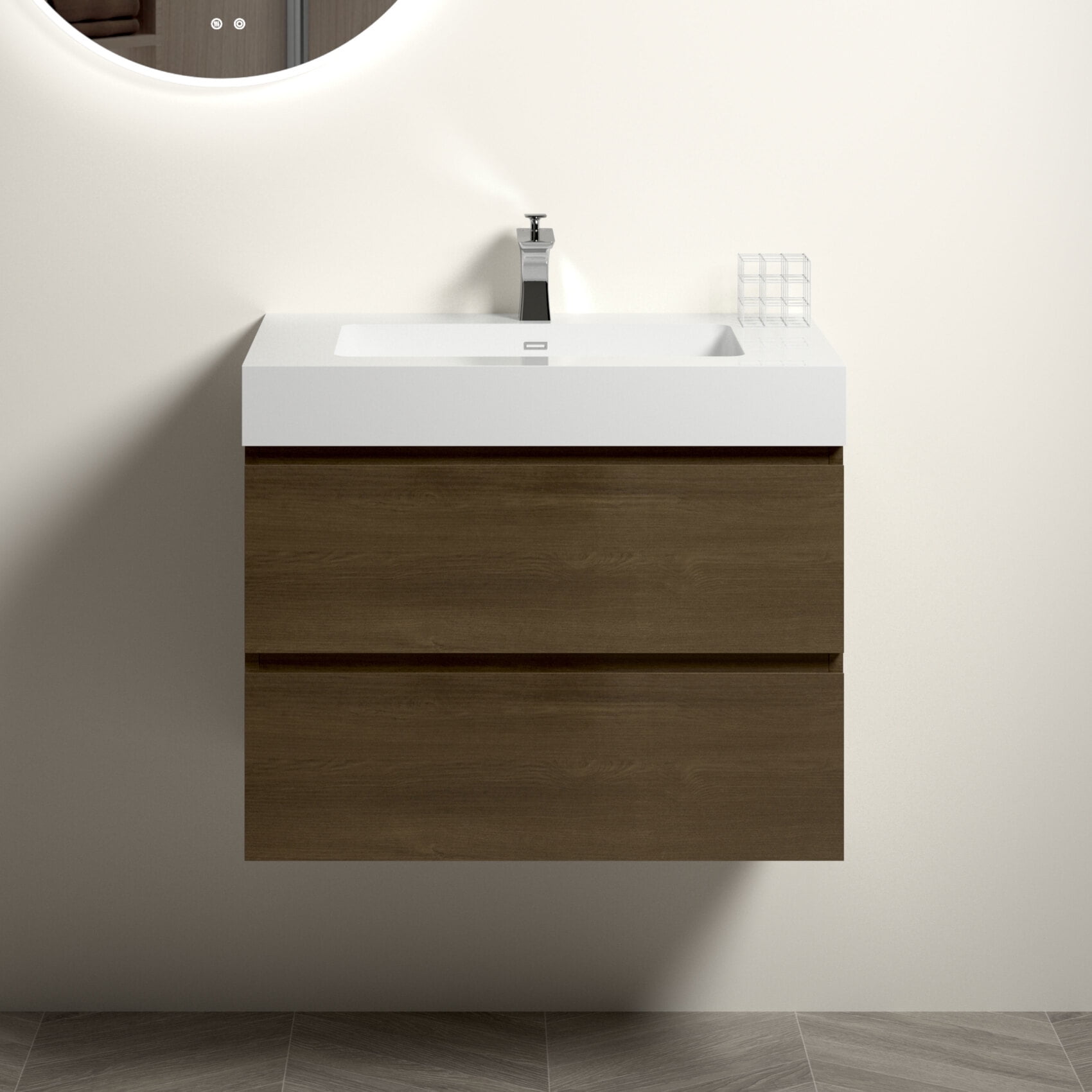30" Bathroom Cabinet,Bathroom Vanity with Sink, Large Storage Wall ...