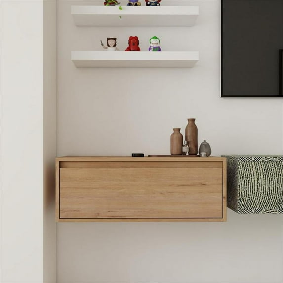 30" Bathroom Cabinet, Soft Close Drawer, Float Mounting Design (Only Vanity, Without Sink) RR30