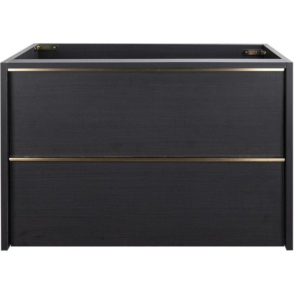 30" Bathroom Floating Vanity, Modern Bathroom Vanity with 2 Drawers and Metal Handles, Grey Bathroom Vanities Cabinet (Grey Without Sink, 30")