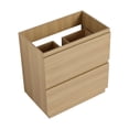 thumbnail image 1 of 30" Bathroom Vanities without Sink, Modern Undermount Bathroom Sink Cabinet with Double drawer, Freestanding Bathroom Sink Cabinet,Engineering wood,Oak, 1 of 6