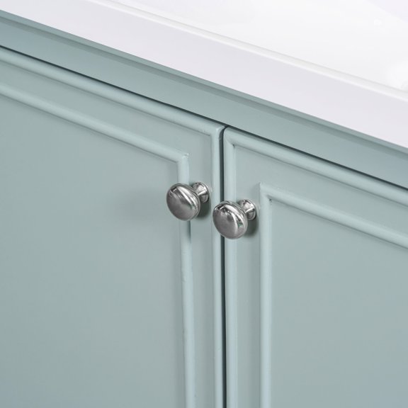 30" Bathroom Vanity Combo with Ceramic Sink | Functional Cabinet and Drawer for Organizing | Solid Poplar Wood and MDF | Pre - drilled Holes for Faucet