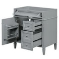 thumbnail image 1 of 30'' Bathroom Vanity - Modern Grey With Exquisite Leg Design, 2 Drawers, Tip-out Drawer & Versatile Storage Choices Cabinet Smooth Functionality, Ample Space For, 1 of 3
