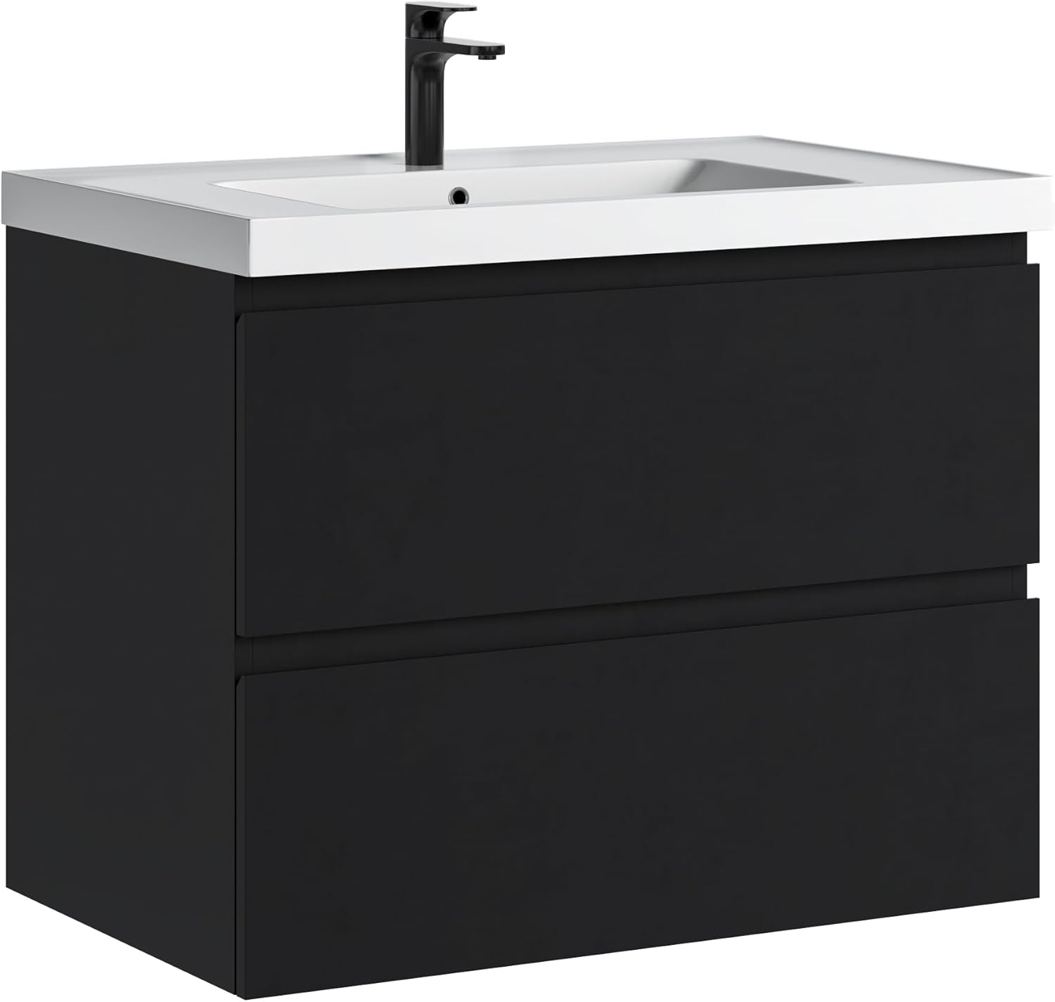 30" Bathroom Vanity with Sink Combo, Wall Mounted Vanity Base