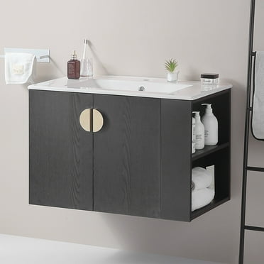 RONSHIN 30" Bathroom Vanity with Sink Top,Bathroom Vanity Cabinet with ...