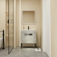 thumbnail image 1 of 30" Bathroom Vanity With Sink - Modern Freestanding Option Ceramic Vessel Spacious Storage Cabinet Doors 30", Freestanding/wall Mount, Silent-closing Hinges, 1 of 7