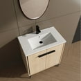 thumbnail image 1 of 30" Bathroom Vanity With Basin & Storage - Engineered Wood, American Elegant Base -blocking Cabinet Wood Design In Oak, 1 of 6