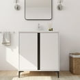 thumbnail image 1 of 30" Bathroom Vanity With Ceramic Sink - Freestanding Modern Cabinet White Plywood For Strong Storage Stable, 1 of 6