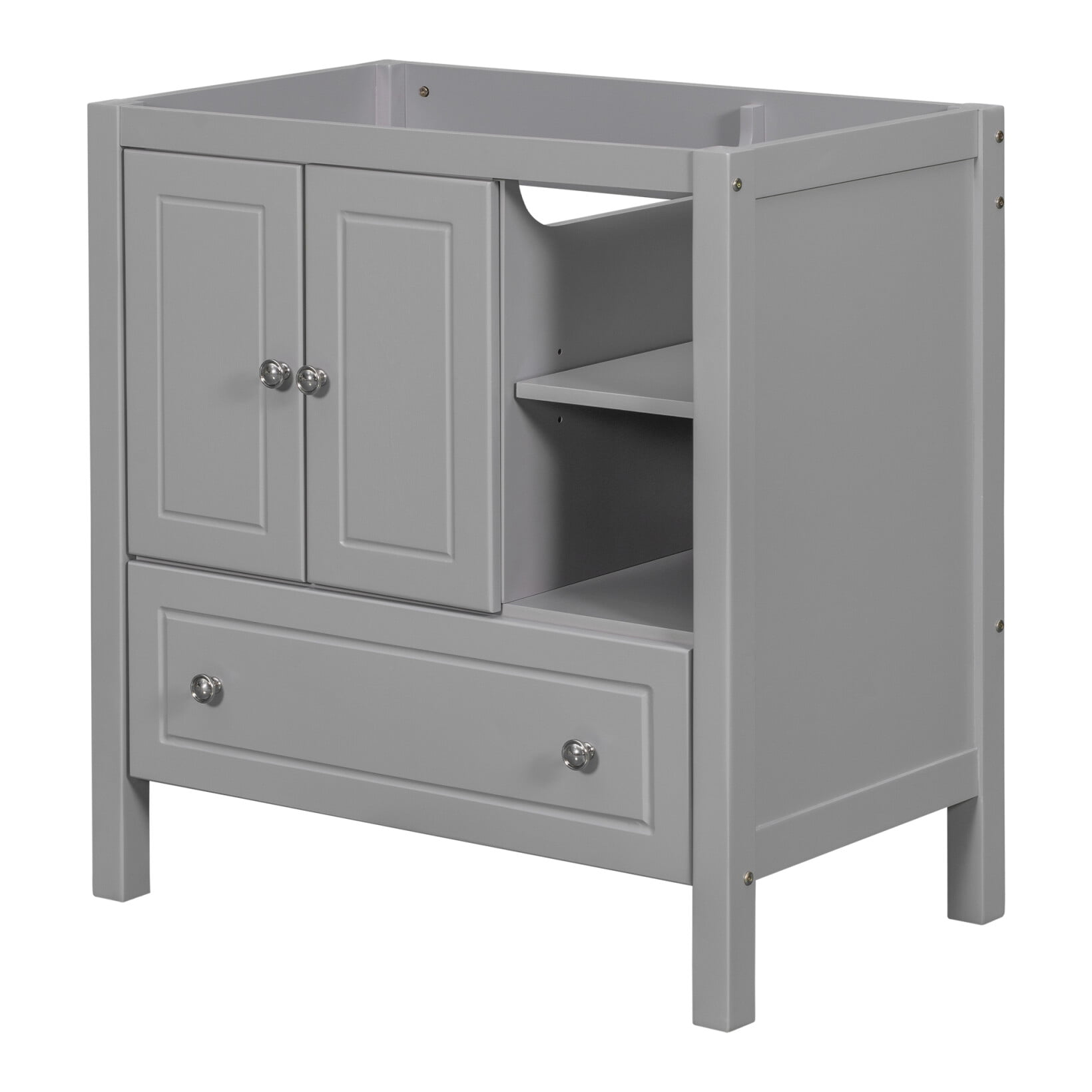 30" Bathroom Vanity Without Sink, Bathroom Vanity Base Only