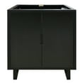 30” Black Bathroom Vanity Only (Sink not included) Stylish
