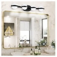 thumbnail image 1 of 30" Black LED Bathroom Vanity Light, 4-Light Modern Wall Mount Fixture with Crystal Acrylic Shades - Bedroom, Powder Room Decor, 1 of 6