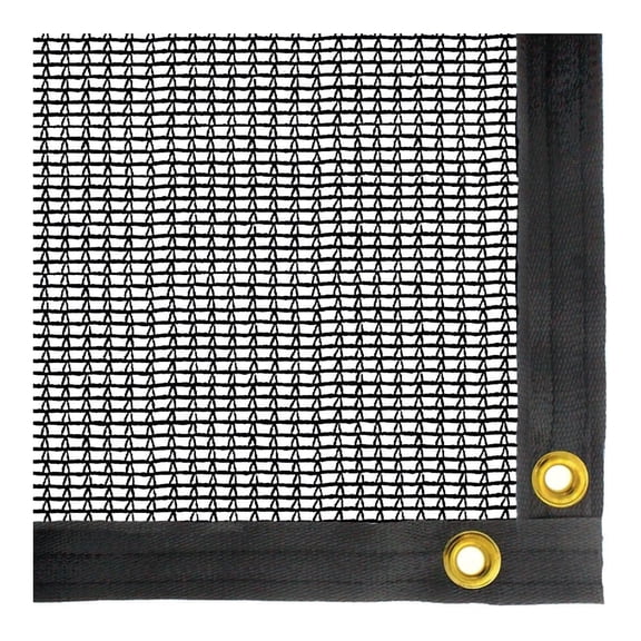 30% Black Outdoor Sun Shade Canopy 12'x12' -UV Protection Shade Cloth| Lightweight, Easy Setup Mesh Canopy Cover with Grommets| Sturdy, Durable Shade Fabric for Garden, Patio & Porch