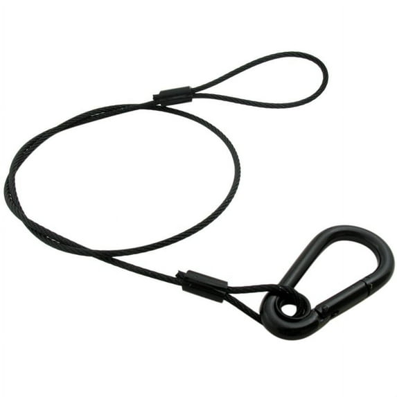 30" Black Safety Cable, Bundle of 100