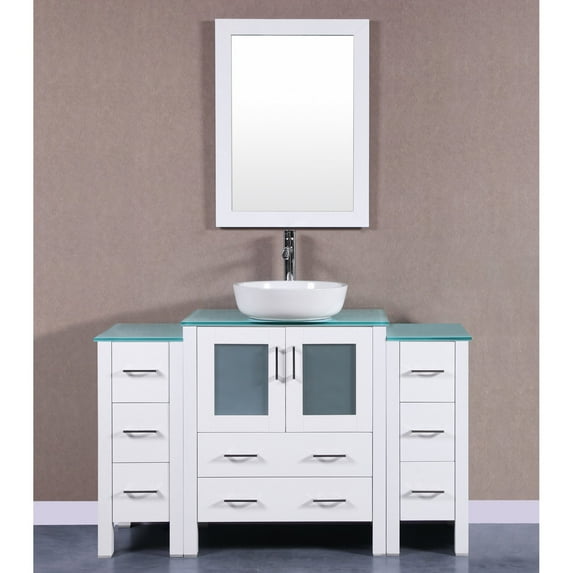 30" Bosconi AW130BWLCWG Single Vanity