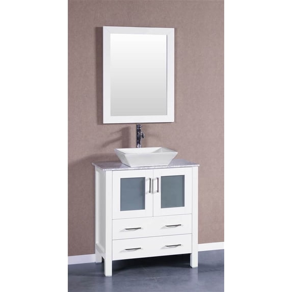 30" Bosconi AW130SQCM Single Vanity