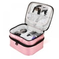 thumbnail image 1 of 30 Bottles (15ml - 0.5 Fl.oz) Double Layers Nail Polish Organizer, Manicure Accessories Holder,Travel Storage Case, Portable Organizer Bag For Nail Polish And Manicure Set, 1 of 7