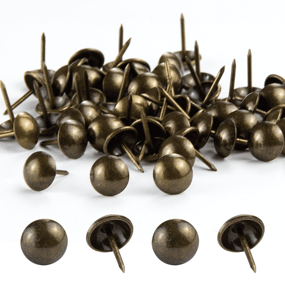 30 Boxes MEITE Upholstery Tacks 7/16-inch Head Dia. Bronze Tack Nails (500 Pcs/Box)