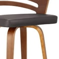 thumbnail image 1 of 30â€ Brown Modern Faux Leather Swivel Bar Stool, 1 of 5