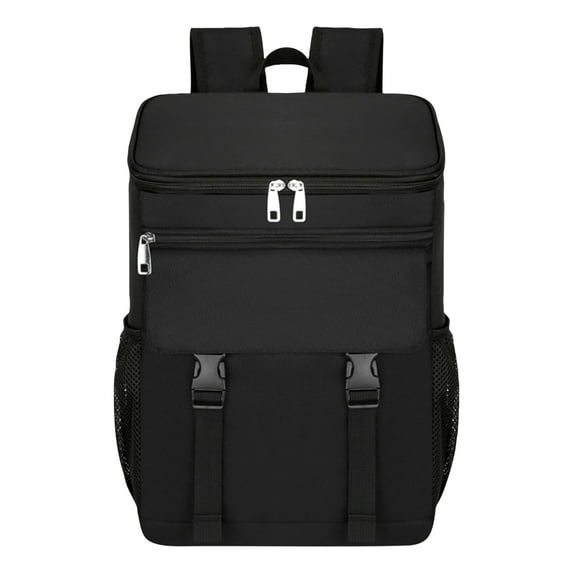 30 Can Insulated Cooler Backpack - Leakproof Soft-Sided Cooler for Camping, Beach & Picnics | 20L Capacity | Holds Hot/Cold for 8-20 Hours | Padded Shoulder Straps | Black/Gray/Navy/Rose Red