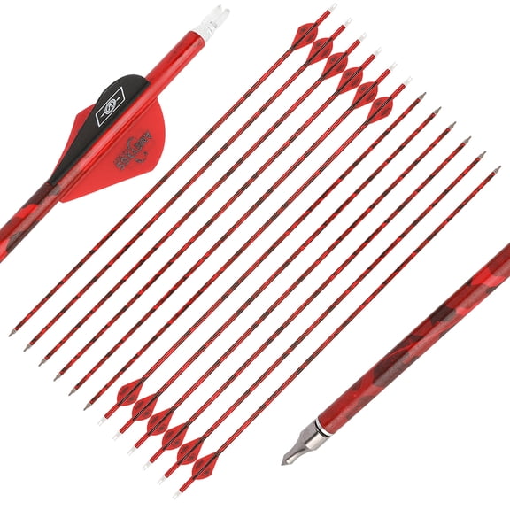 30" Carbon Arrows SP500 ID 6.2mm Compound Recurve Bow Archery Hunting Target