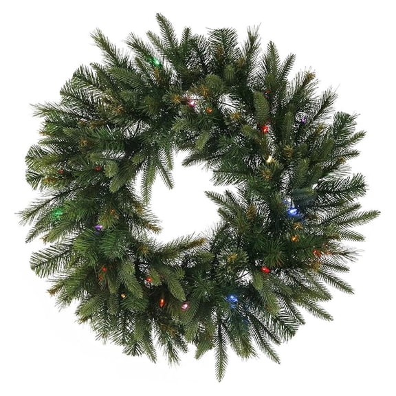 30" Cashmere Pine Artificial , Multi-Colored Dura-lit - Faux Pine - Seasonal Indoor Home Decor