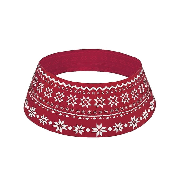 Evergreen 30" Christmas Sweater Fabric Tree Collar- Indoor Christmas Decoration