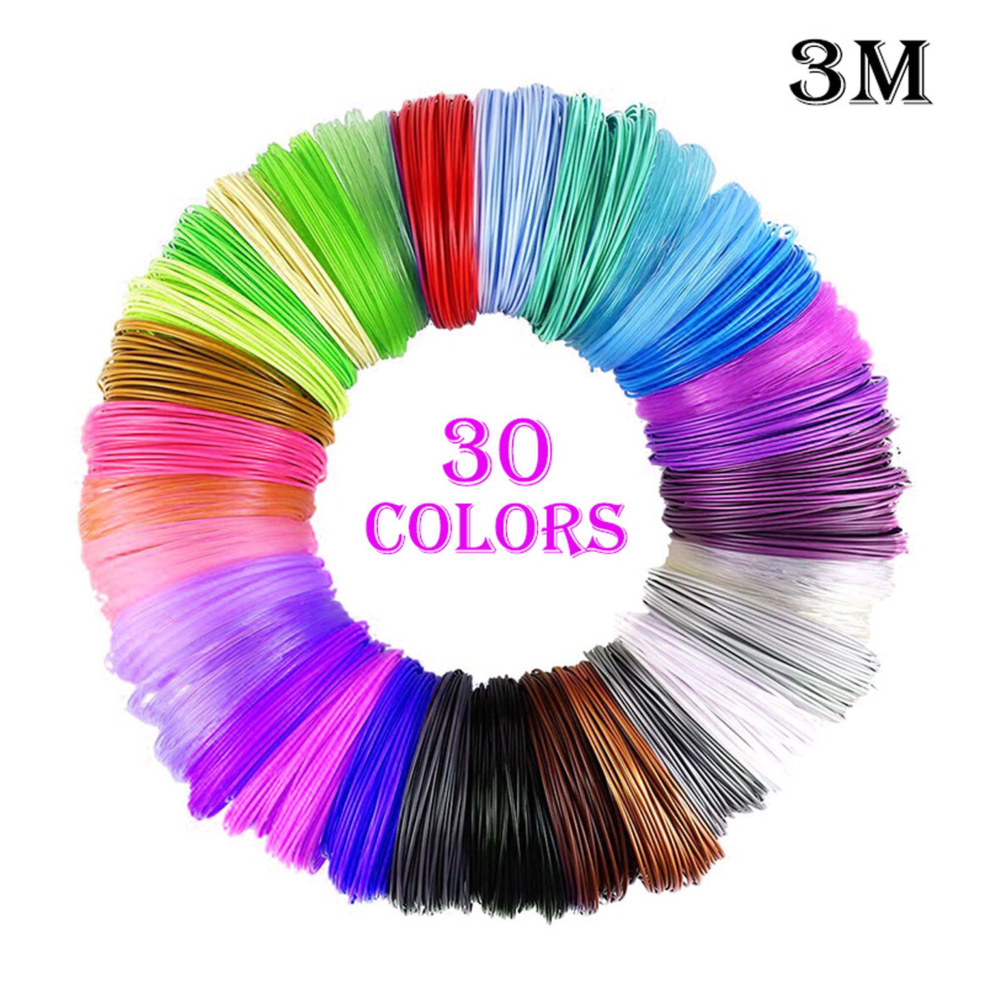 3D Pen Filament Refills 15 Colors, 16 Ft Per Color Total 240 Ft, 1.75 Mm  Filament Compatible With Scrib3D Mynt3D 3D Pen Comes With 2 Finger Caps &  3D - Imported Products from USA - iBhejo