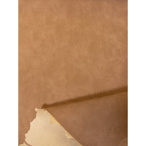 30+ Colors Smooth Nubuck Faux Leather 52" Wide Continuous By Yard, Retro Vintage Style Matte Finish