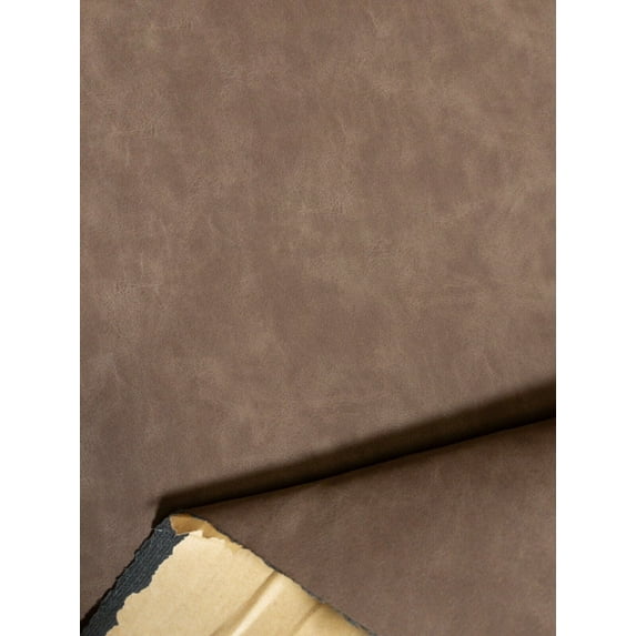 30+ Colors Smooth Nubuck Faux Leather 52" Wide Continuous By Yard, Retro Vintage Style Matte Finish