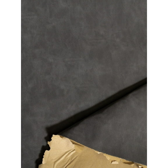 30+ Colors Smooth Nubuck Faux Leather 52" Wide Continuous By Yard, Retro Vintage Style Matte Finish